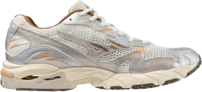 Mizuno Mesh Sneakers met Leren Afwerking Multicolor Heren