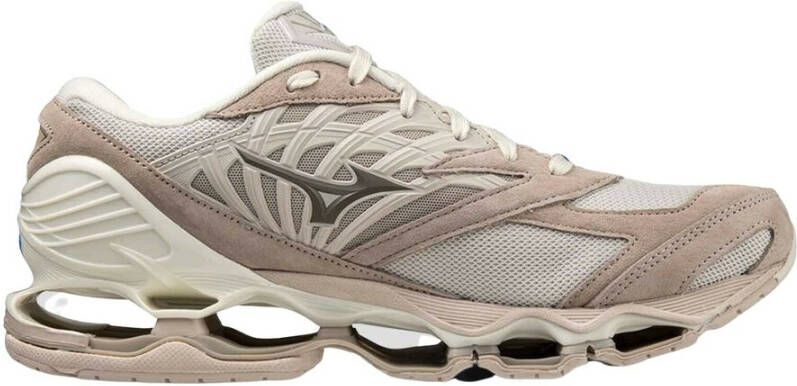 Mizuno Wave Prophecy LS Beige White Sneaker Beige Heren