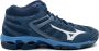 Mizuno Wave Voltage Mid Schoenen Dark Denim White Blue Jasper Heren - Thumbnail 2