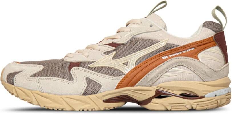 Mizuno Vintage Khaki Wave Rider Sneakers Multicolor Heren