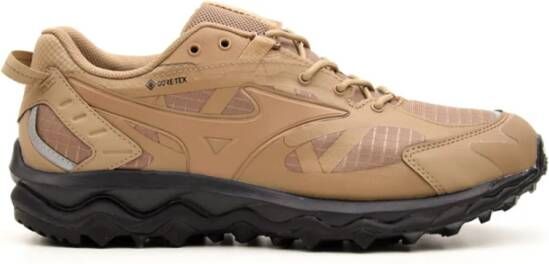 Mizuno Wave Mujin Gore-Tex Trail Hardloopschoenen Beige