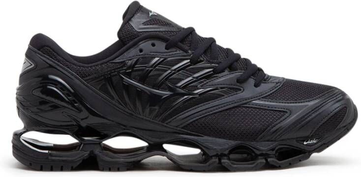 Mizuno Zwarte Sneakers met 98% Katoen Black Heren