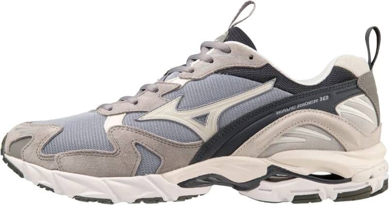 Mizuno Wave Rider 10 SnowWhte Zwart Heren