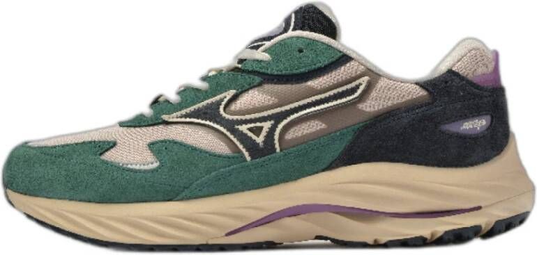 MIZUNO Lage Sneakers Heren Wave Rider B Maat: 40 Materiaal: Suède