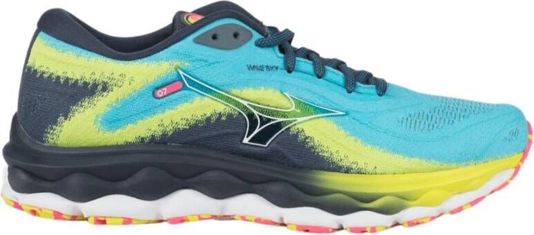 Mizuno Wave Sky 7 Hardloopschoenen Blue Heren