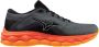 Mizuno WAVE RIDER 27 heren hardloopschoenen J1G 51 grijs oranje - Thumbnail 2