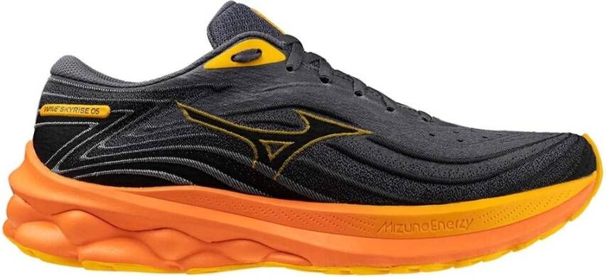 Mizuno Wave Skyrise 5 Hardloopschoenen Zwart-Oranje Black Heren