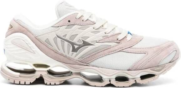 Mizuno Witte Sneakers Beige Wave Prophecy LS