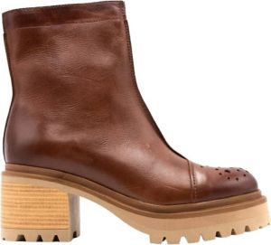 MJUS Ankle Boots Bruin Dames