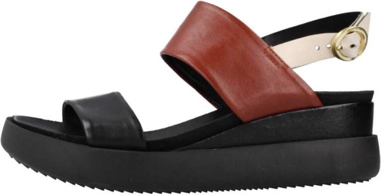 MJUS Flat Sandals Black Dames