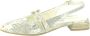 MJUS Grijs Print Dubbele Gesp Sandalen Beige Dames - Thumbnail 1