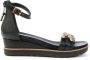 Mjus Leren Dames Sandalen Zwart - Thumbnail 1