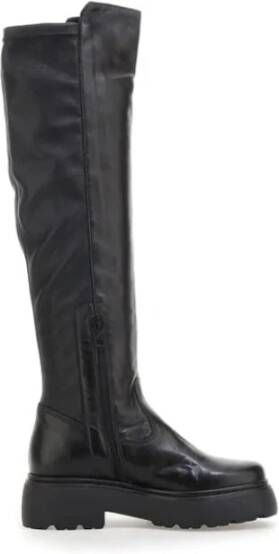 Mjus Leren laarzen met metalen details