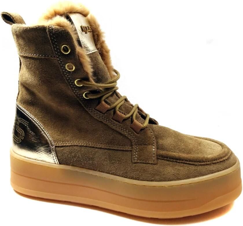 Mjus warme veterboot L98205.101.0001 BEIGE COMBI - Foto 2
