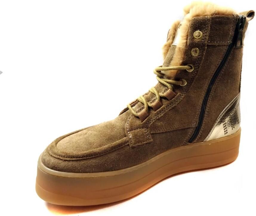Mjus warme veterboot L98205.101.0001 BEIGE COMBI - Foto 3