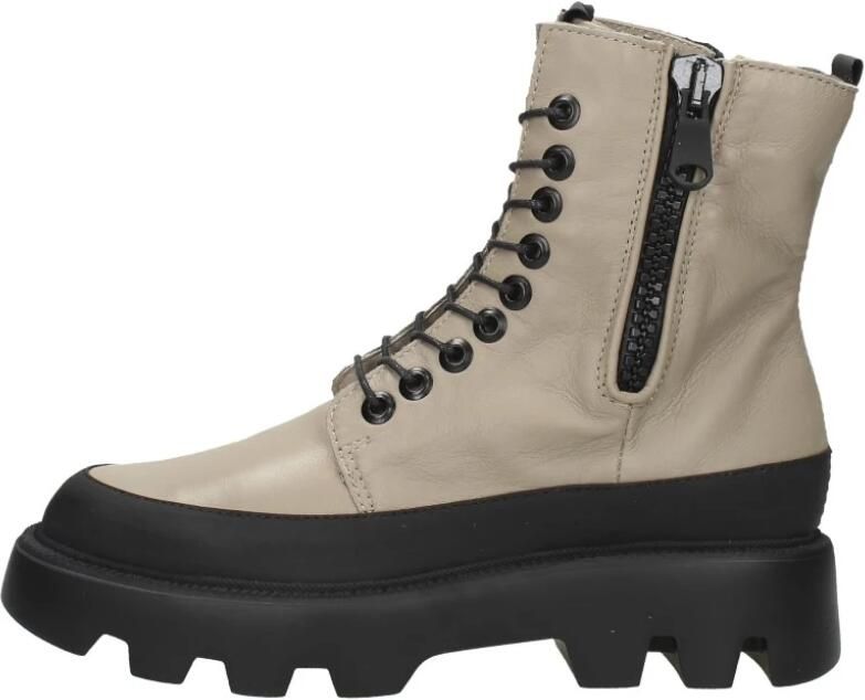 Mjus Veterschoenen Hoog Veterschoenen Hoog gebroken wit