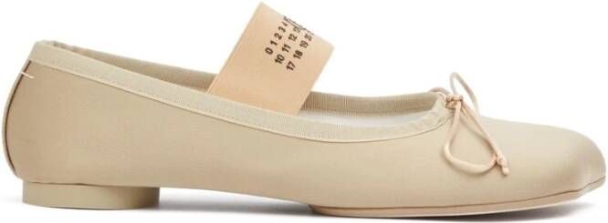 MM6 Maison Margiela Anatomic Ballet Flats Beige Dames