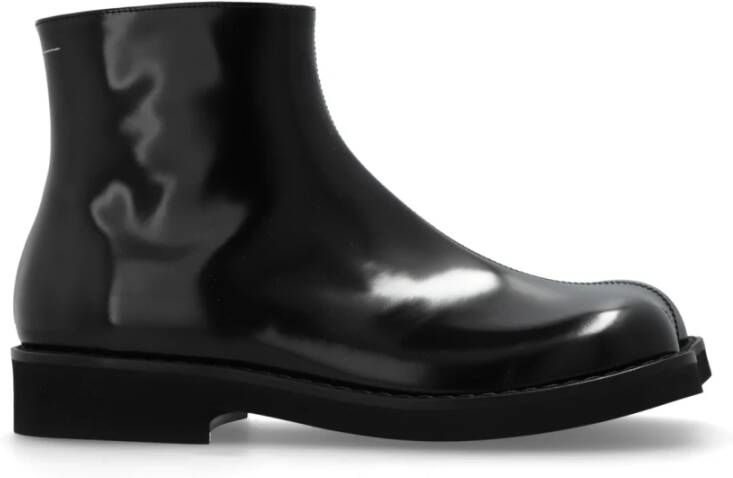 MM6 Maison Margiela Enkellaarzen 'Anatomic' Black Heren