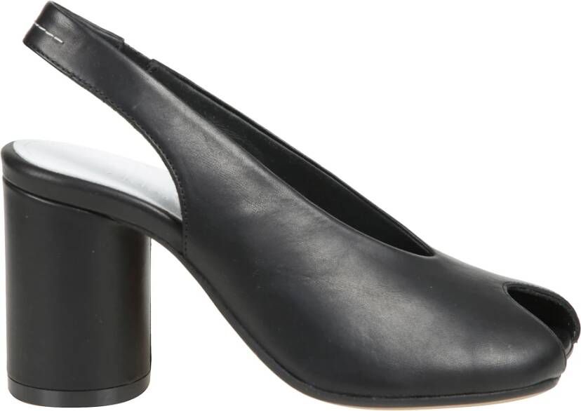 MM6 Maison Margiela Hoge hak asymmetrische open neusschoenen