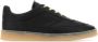 MM6 Maison Margiela Klassieke Zwarte Lederen Sneakers Black Heren - Thumbnail 1