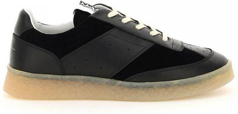 Maison Margiela Stijlvolle Leren Sneakers voor Vrouwen Black Dames