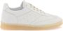 MM6 Maison Margiela Witte Leren Sneakers Stijlvolle Casual Schoenen White Dames - Thumbnail 9