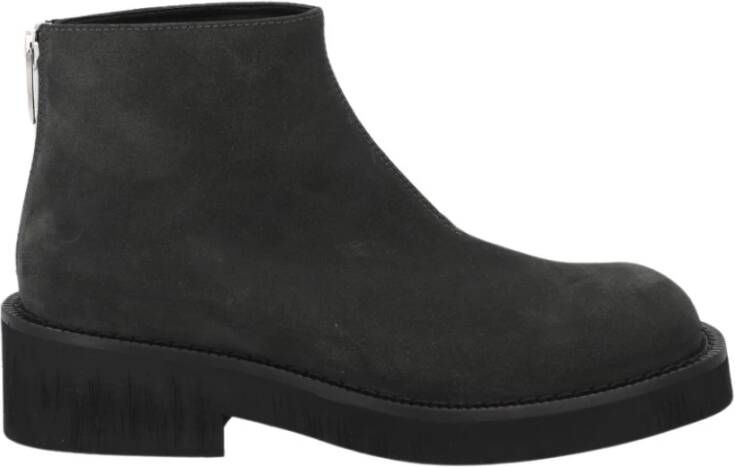 MM6 Maison Margiela Leren Enkellaarzen Black Heren