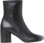 MM6 Maison Margiela Boots Anatomical Black Nappa Leather Ankle Boots in zwart - Thumbnail 1