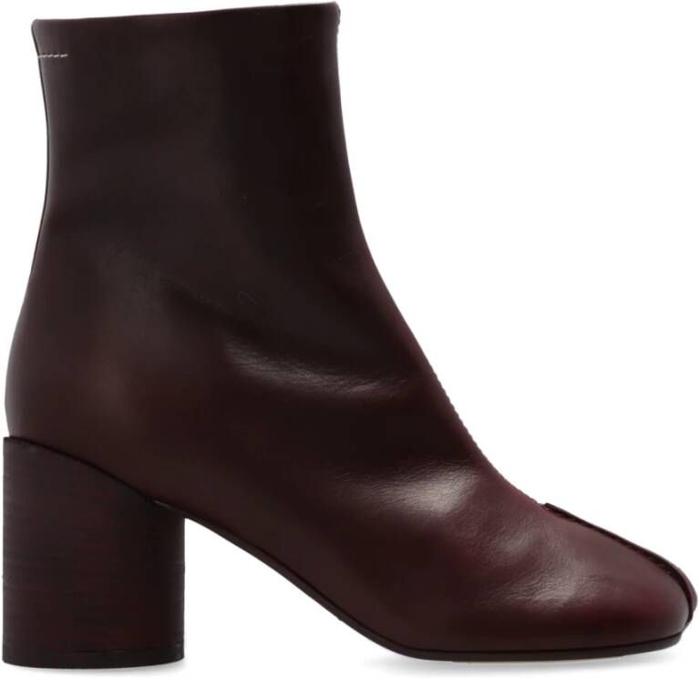 MM6 Maison Margiela Leren enkellaarzen met hakken