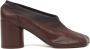 MM6 Maison Margiela Leren Pumps Hoge Hak Glad Bovenwerk - Thumbnail 1
