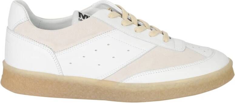 MM6 Maison Margiela Leren Veterschoenen White Dames