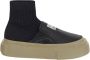 MM6 Maison Margiela Instap Sneaker van gemengde stof Black Heren - Thumbnail 1