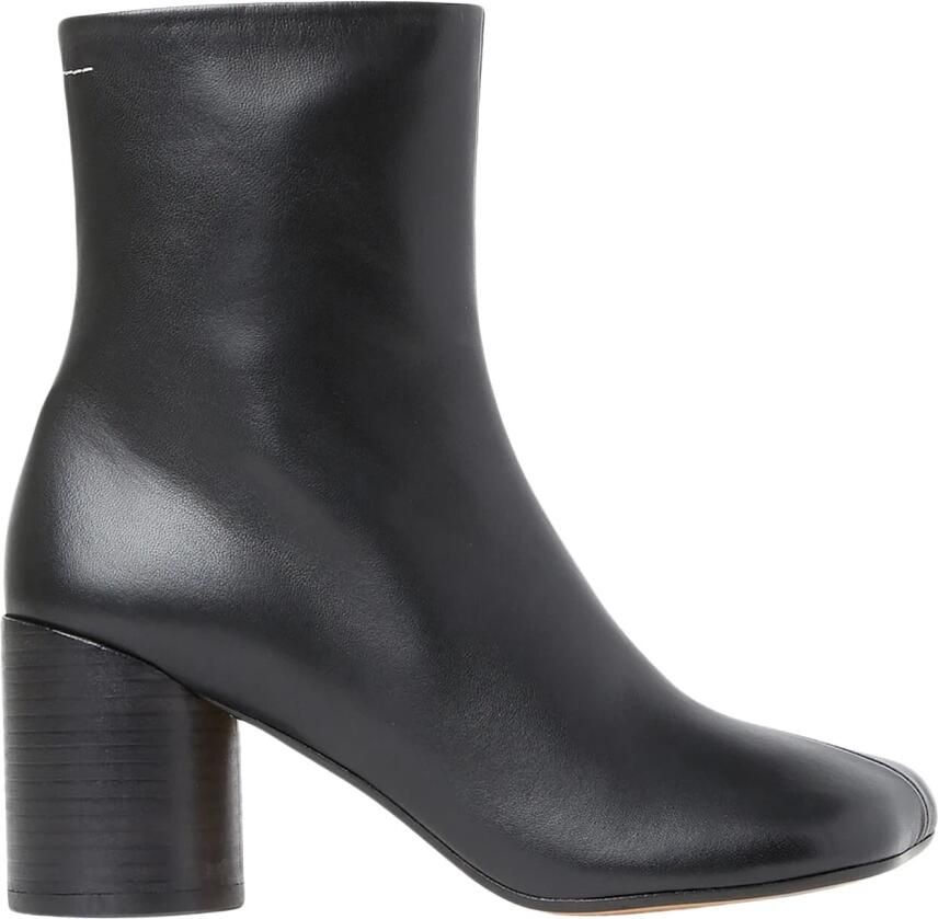 MM6 Maison Margiela Boots Anatomical Black Nappa Leather Ankle Boots in zwart - Foto 2