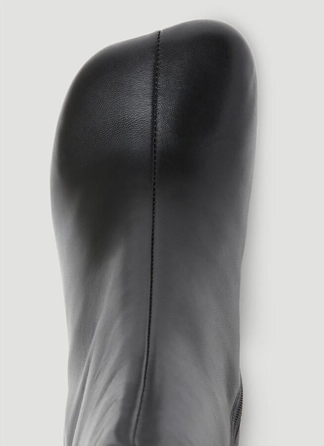 MM6 Maison Margiela Boots Anatomical Black Nappa Leather Ankle Boots in zwart - Foto 3