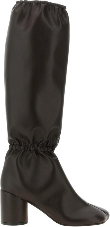 MM6 Maison Margiela Anatomische Laarsjes met Vierkante Neus en Ruches - Foto 3