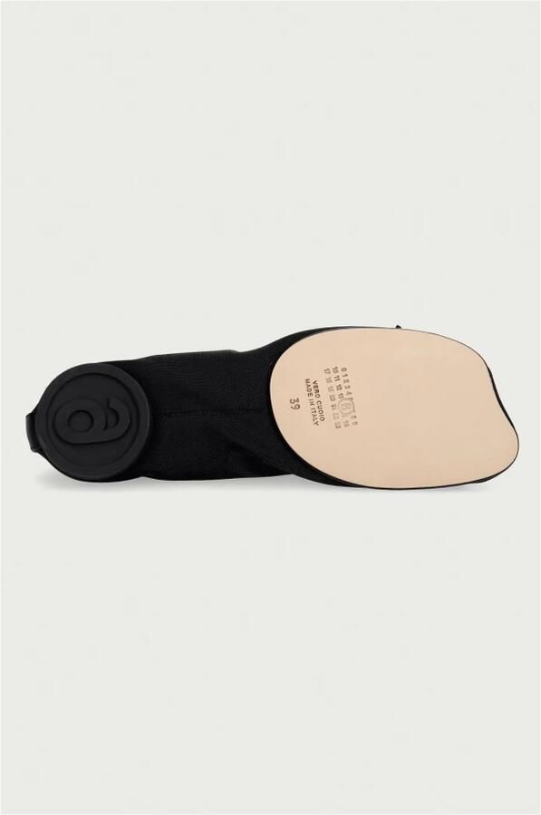 MM6 Maison Margiela Zwarte Mesh Ballerina's met Elastische Band - Foto 3