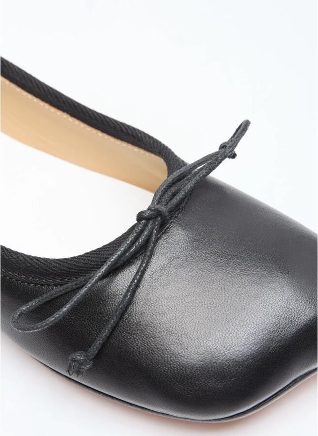 MM6 Maison Margiela Anatomische ballerina's met cilindrische hak