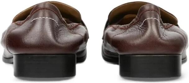 MM6 Maison Margiela Athene Leren Penny Loafer - Foto 3