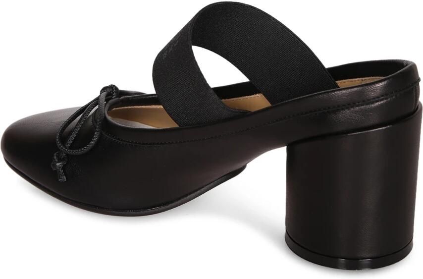 MM6 Maison Margiela Zwarte elastische band blokhak sandalen - Foto 3