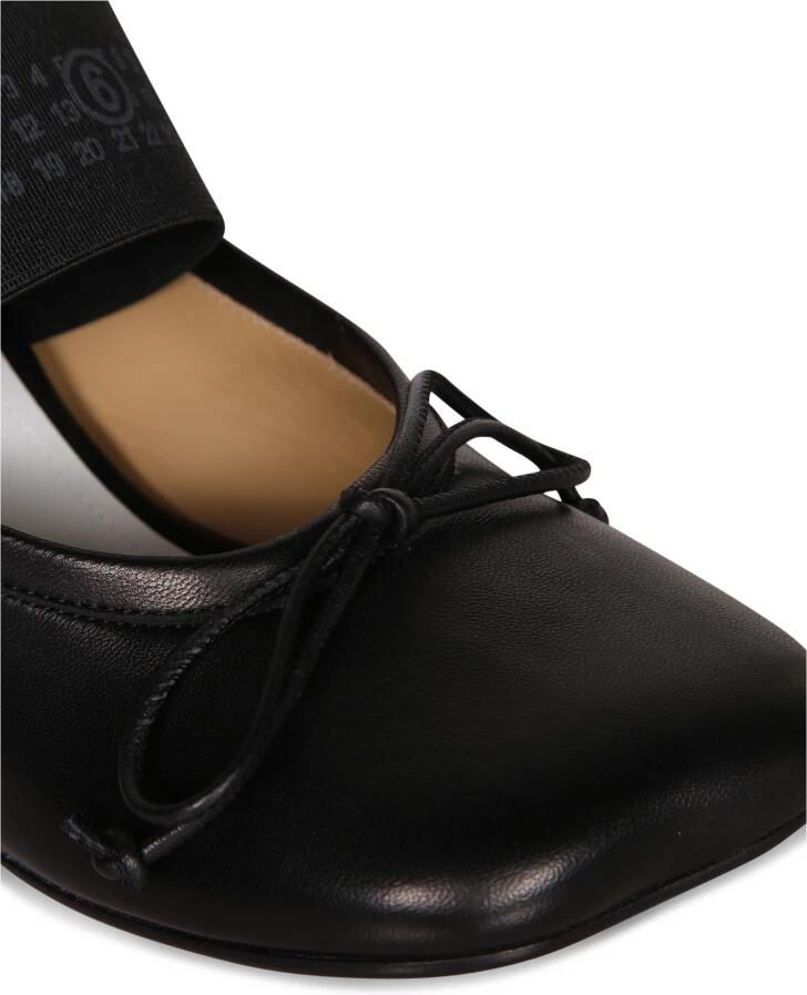 MM6 Maison Margiela Zwarte elastische band blokhak sandalen - Foto 2
