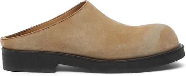 MM6 Maison Margiela Biker Washed Suede Mules