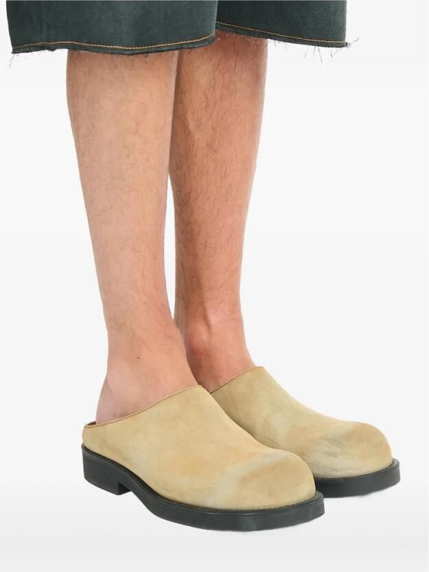 MM6 Maison Margiela Biker Washed Suede Mules - Foto 2