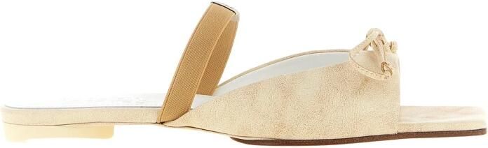 MM6 Maison Margiela Bow Squared Leren Sandalen