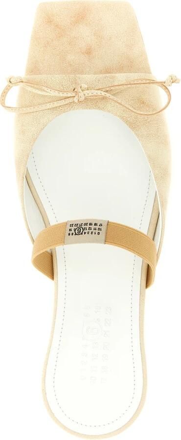 MM6 Maison Margiela Bow Squared Leren Sandalen - Foto 2