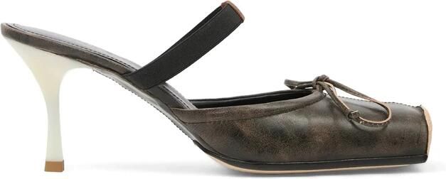 MM6 Maison Margiela Bow Squared leren sandalen