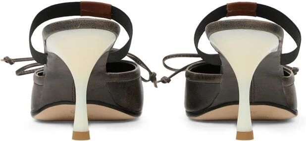 MM6 Maison Margiela Bow Squared leren sandalen - Foto 2