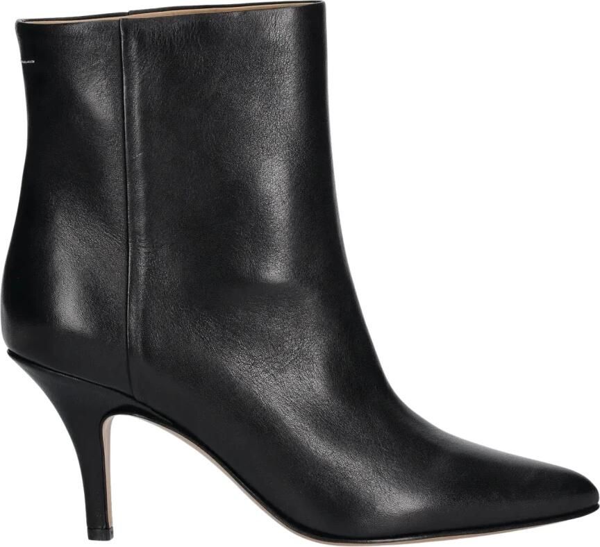 MM6 Maison Margiela Leren enkellaarzen met hakken