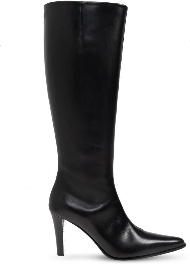 MM6 Maison Margiela Leren kniehoge laarzen