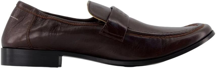 MM6 Maison Margiela Penny Strap Leren Loafers