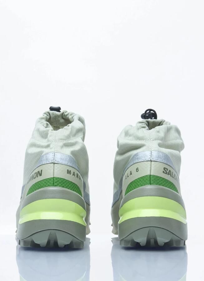 MM6 Maison Margiela Witte Sneakers met Salie Groen Ontwerp White Dames